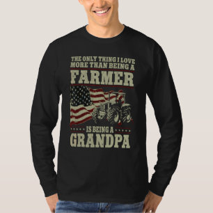 Bauernhof Landwirt Opa Vintage Traktor Amerikanisc T-Shirt