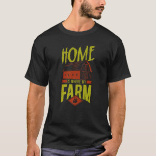 Bauernhof Landwirt Vintage-Haus ist dort, wo mein T-Shirt