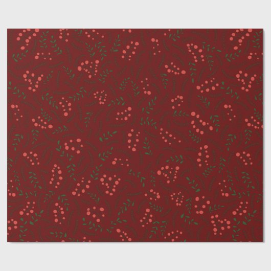 Bauernhof Laubwald Muster Geschenkpapier (Flach)