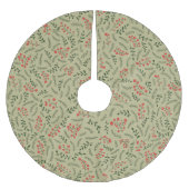 Bauernhof Laubwaldstruktur Polyester Weihnachtsbaumdecke (Vorderseite)