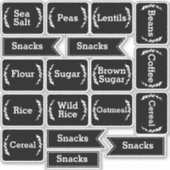 Bauernhof Laurels & Black Pantry Storage Label (Vorderseite)