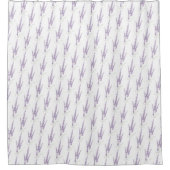 Bauernhof Lavendel Kräuterpflanze Blume Mundstück Duschvorhang (Vorderseite)