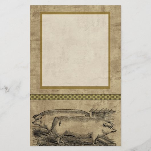 Bauernhof-Leben Briefpapier (Vorderseite)