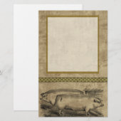 Bauernhof-Leben Briefpapier (Vorne/Hinten)