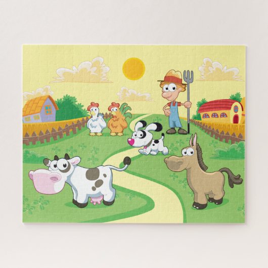 Bauernhof-Lebens-Puzzle Puzzle (Horizontal)