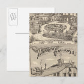 Bauernhof mit Aussicht auf den See in Südburlingto Postkarte (Vorne/Hinten)