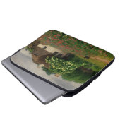 Bauernhof mit Wiese-Blume Laptopschutzhülle (Vorne Knopf)