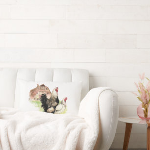 Bauernhof Moderne minimalistische Hühnerhausfarm Lendenkissen