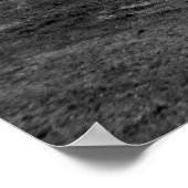 Bauernhof Montana in Schwarz-Weiß Poster (Ecke)