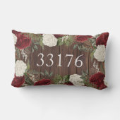 Bauernhof Nur verheiratete Rose Zip Code Außenbere Kissen Für Draußen (Rückseite)