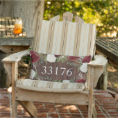 Bauernhof Nur verheiratete Rose Zip Code Außenbere Kissen Für Draußen (Stuhl )