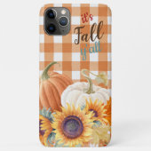 Bauernhof Orange Buffalo Karo Pumpkin Sonnenblume Case-Mate iPhone Hülle (Rückseite)