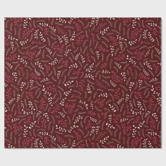Bauernhof Oxblut Bordeaux rustikale Laubbaumstrukt Geschenkpapier (Flach)