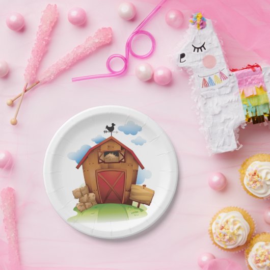 Bauernhof Pappteller (Party)