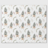 Bauernhof Pine Rustikale Weihnachten Geschenkpapier (Flach)