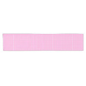 Bauernhof Pink Gingham Karo Kurzer Tischläufer (Horizontal)