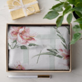 Bauernhof Pink Roses auf dem Garten Trellis Seidenpapier (Geschenk)