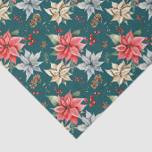 Bauernhof Poinsettia Aquarell Winter Folies Seidenpapier (Ausschnitt)