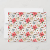 Bauernhof Poinsettia Frohe Weihnachten mit Foto (Rückseite)