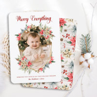 Bauernhof Poinsettia Merry Everything Gem Foto