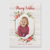 Bauernhof Poinsettia Weihnachtsgebäck Magnetkarte  (Vorderseite)