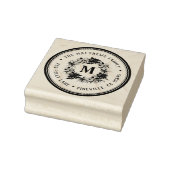 Bauernhof Poinsettia Weihnachtskarte Rücksendeadre Gummistempel (Stempel)