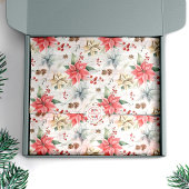 Bauernhof Poinsettia Wood & Winter Foliage Seidenpapier