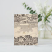 Bauernhof, Residenzen und Rohrleitungen Postkarte (Stehend Vorderseite)