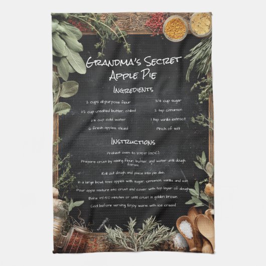 Bauernhof Rezept Halbpension Grenze Geschirrtuch (Vertikal)