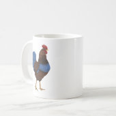Bauernhof Rooster-Malerei Kaffeetasse (Vorderseite Links)