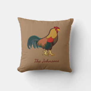 Bauernhof-Rooster-Personalisierte Kissen