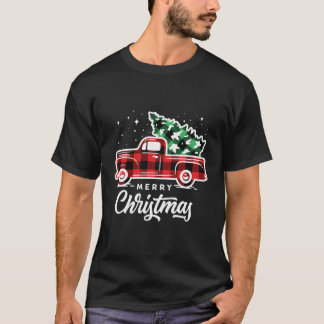 Bauernhof roter LKW mit Baum T-Shirt