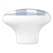 Bauernhof Rustic Blue Gray Buffalo Karierter Platz Keramikknauf (Seitenansicht)