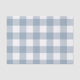 Bauernhof Rustic Blue Gray Buffalo Karierter Platz Seidenpapier