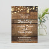 Bauernhof Rustic Compass Rose Einladung Hochzeit (Stehend Vorderseite)