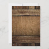 Bauernhof Rustic Compass Rose Einladung Hochzeit (Rückseite)