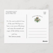 Bauernhof Rustikal Bleibe Gemütlicher Winter wünsc Postkarte (Rückseite)