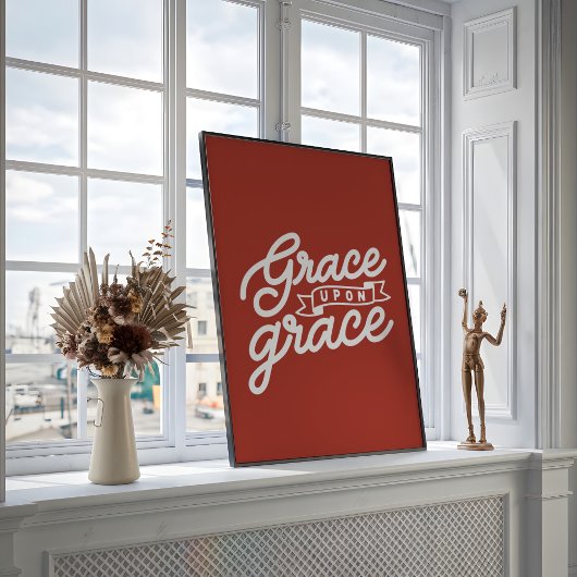 Bauernhof rustikal Christlich Grace auf Grazie Poster