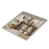 Bauernhof Rustikal Obergeschoss Küche Keramik Tile Fliese (Seite)