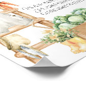 Bauernhof Rustikale Babydusche Momosa Poster (Ecke)