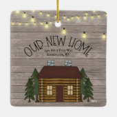 Bauernhof Rustikale primitive neue Zuhause Persona Keramikornament (Rückseite)