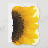 Bauernhof Rustikale Sonnenblume Hochzeit Einladung (Rückseite)