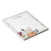 Bauernhof Rustikale Wasserfarbenkürme Personalisie Notizblock (angewinkelt)