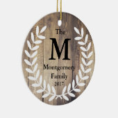 Bauernhof Rustikaler Komfort und Freude Name Keramikornament (Rechts)