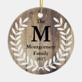 Bauernhof Rustikaler Komfort und Freude Name Keramikornament (Vorne)