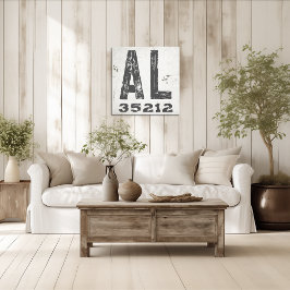 Bauernhof Rustikaler Staat Zip Code Alabama Leinwanddruck
