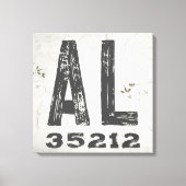 Bauernhof Rustikaler Staat Zip Code Alabama Leinwanddruck (Vorderseite)
