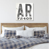 Bauernhof Rustikaler Staat Zip Code Arkansas Leinwanddruck (Insitu (Schlafzimmer))