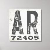 Bauernhof Rustikaler Staat Zip Code Arkansas Leinwanddruck (Vorderseite)