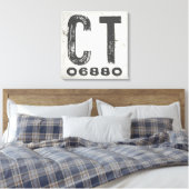 Bauernhof Rustikaler Staat Zip Code Connecticut Leinwanddruck (Insitu (Schlafzimmer))